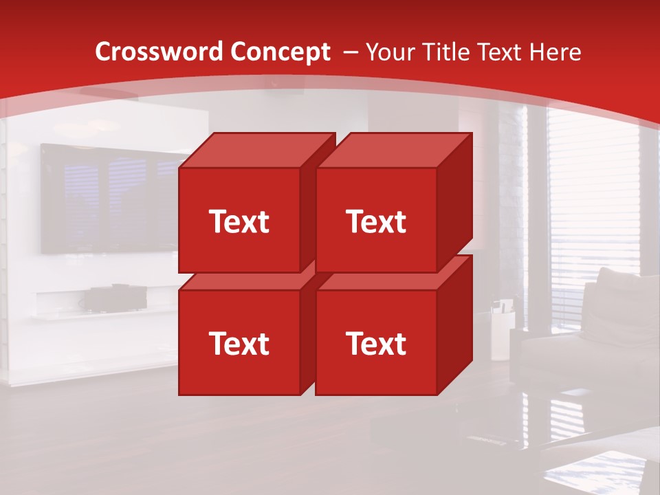 Ceiling Table Lcd PowerPoint Template