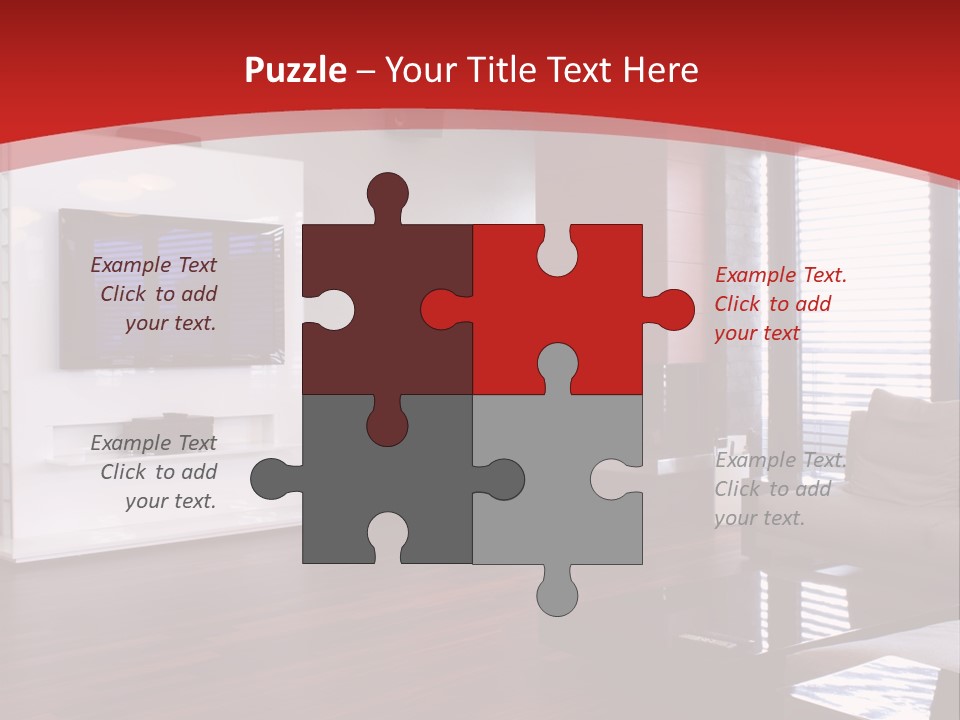 Ceiling Table Lcd PowerPoint Template