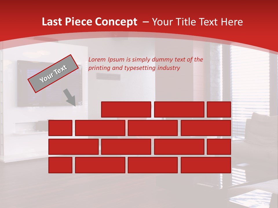 Ceiling Table Lcd PowerPoint Template