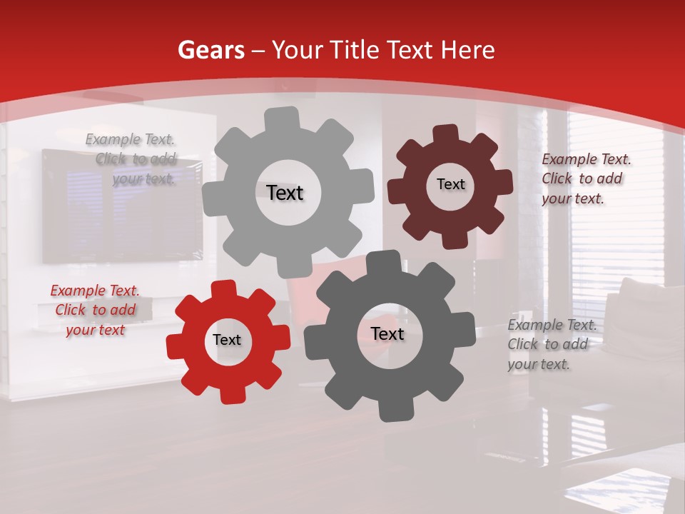 Ceiling Table Lcd PowerPoint Template