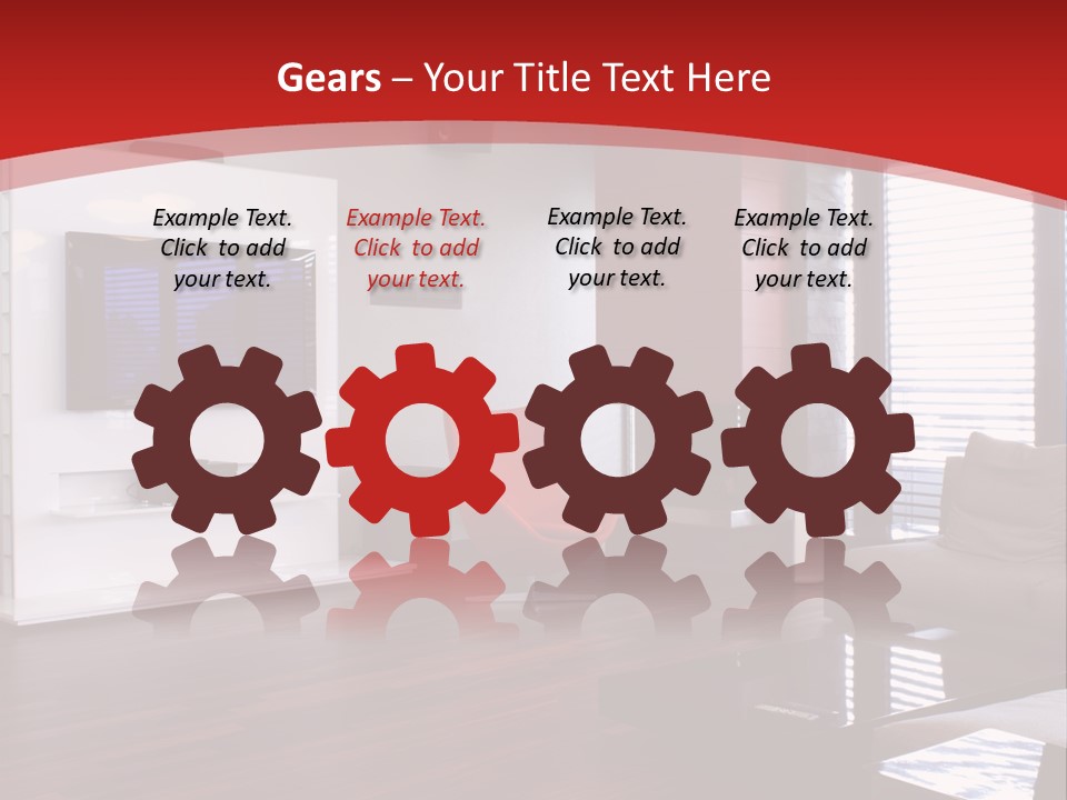 Ceiling Table Lcd PowerPoint Template