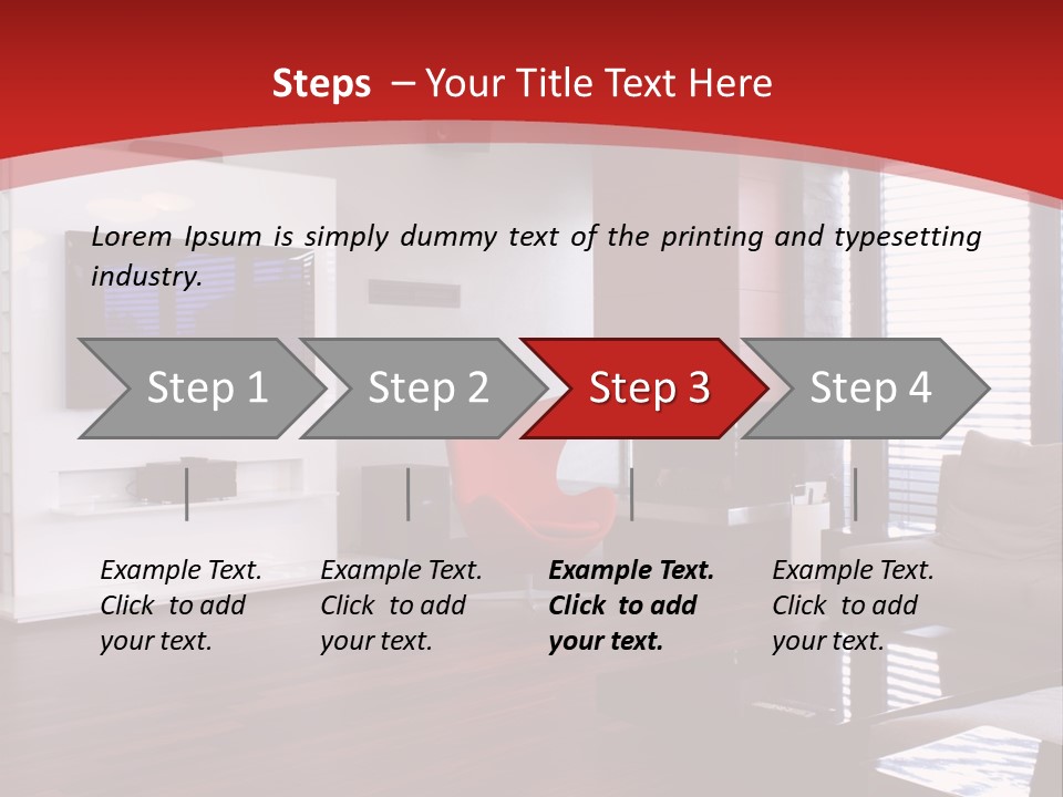 Ceiling Table Lcd PowerPoint Template