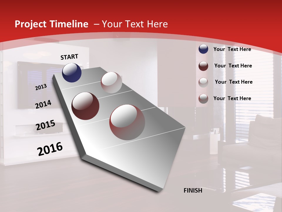 Ceiling Table Lcd PowerPoint Template