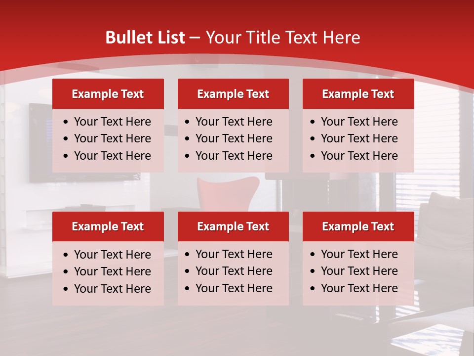 Ceiling Table Lcd PowerPoint Template