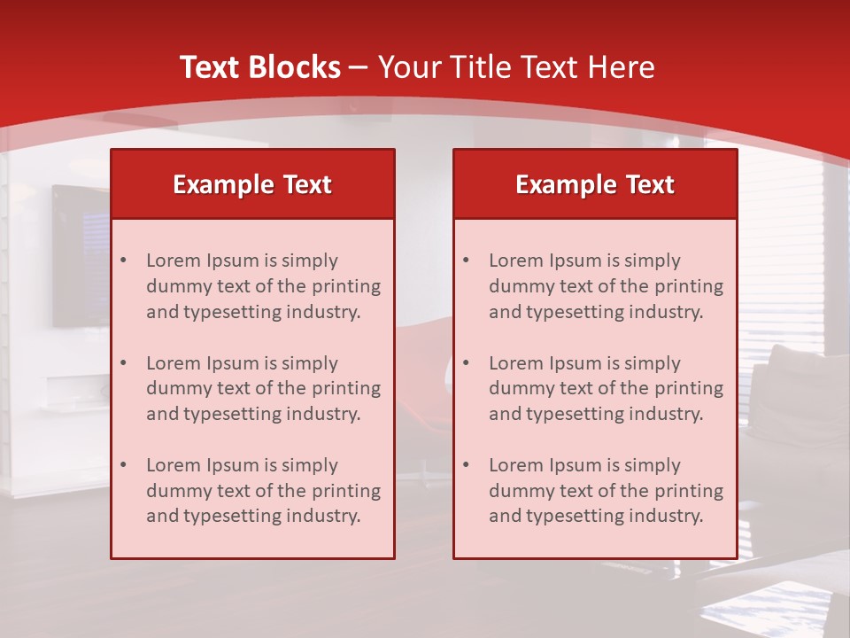 Ceiling Table Lcd PowerPoint Template
