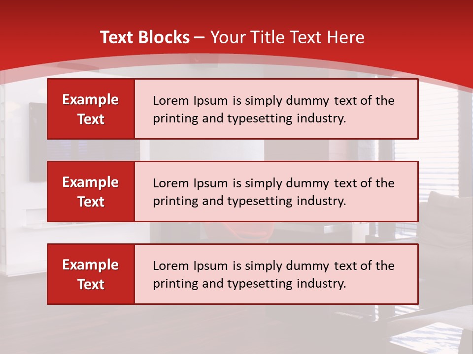 Ceiling Table Lcd PowerPoint Template
