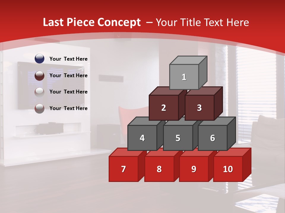 Ceiling Table Lcd PowerPoint Template