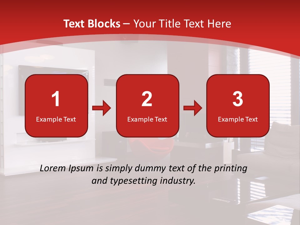 Ceiling Table Lcd PowerPoint Template