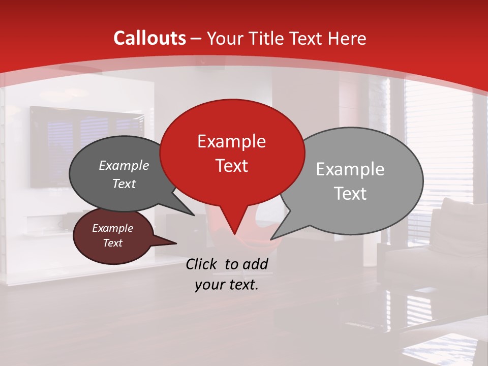 Ceiling Table Lcd PowerPoint Template