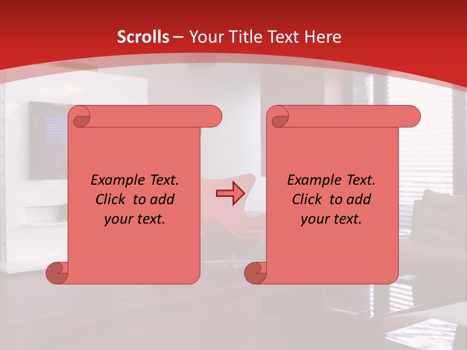 Ceiling Table Lcd PowerPoint Template