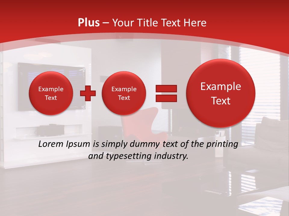 Ceiling Table Lcd PowerPoint Template