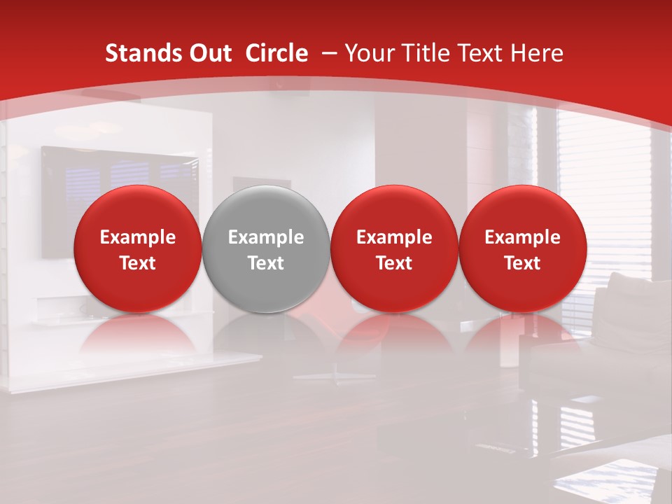 Ceiling Table Lcd PowerPoint Template