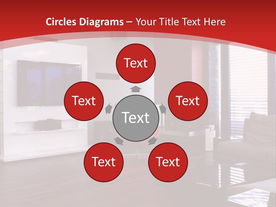 Ceiling Table Lcd PowerPoint Template