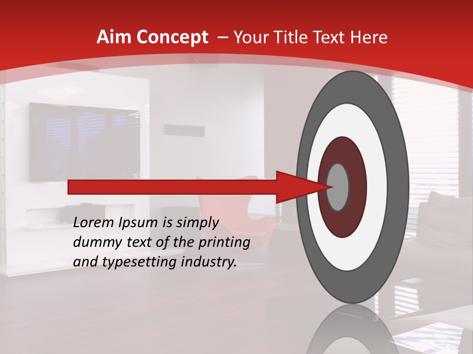 Ceiling Table Lcd PowerPoint Template