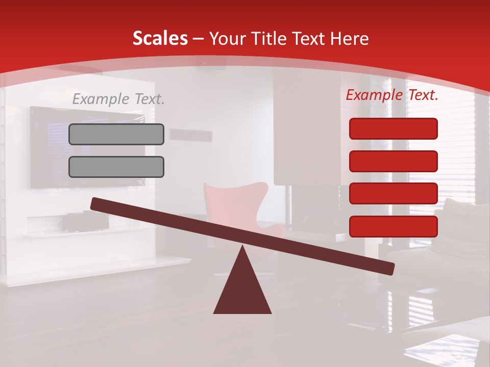 Ceiling Table Lcd PowerPoint Template