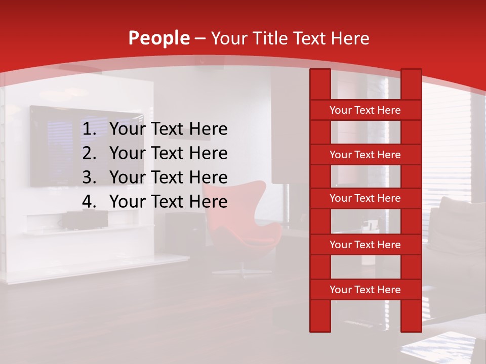 Ceiling Table Lcd PowerPoint Template