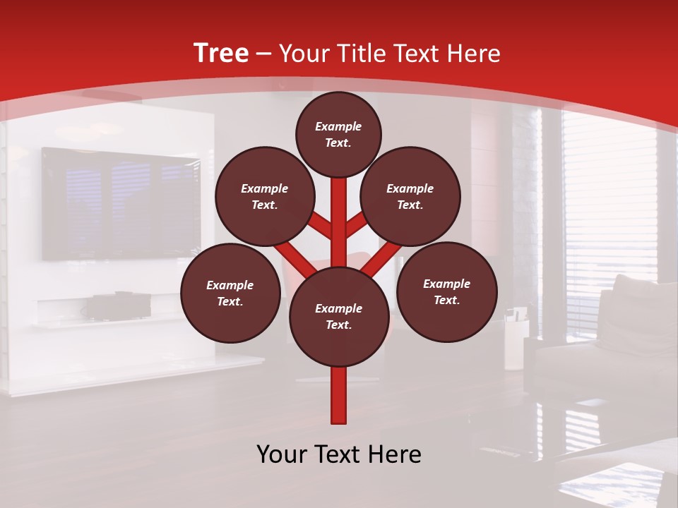 Ceiling Table Lcd PowerPoint Template