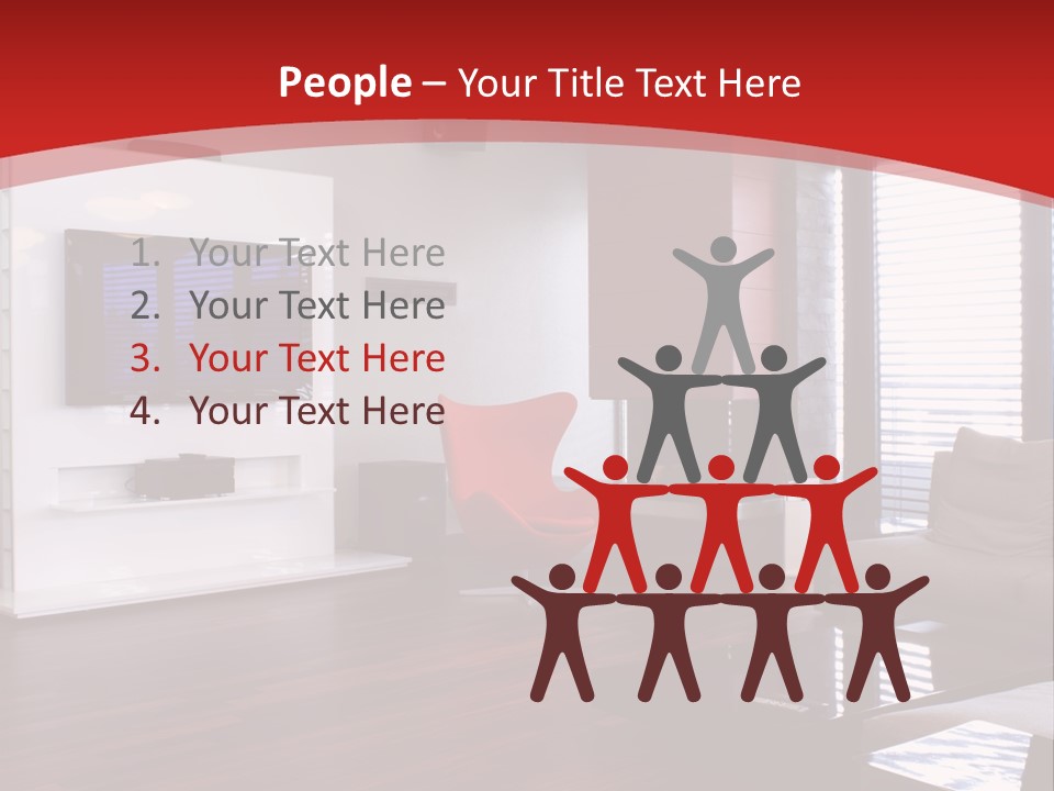 Ceiling Table Lcd PowerPoint Template