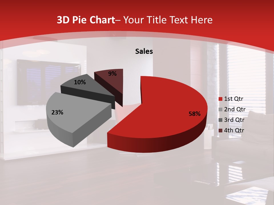 Ceiling Table Lcd PowerPoint Template