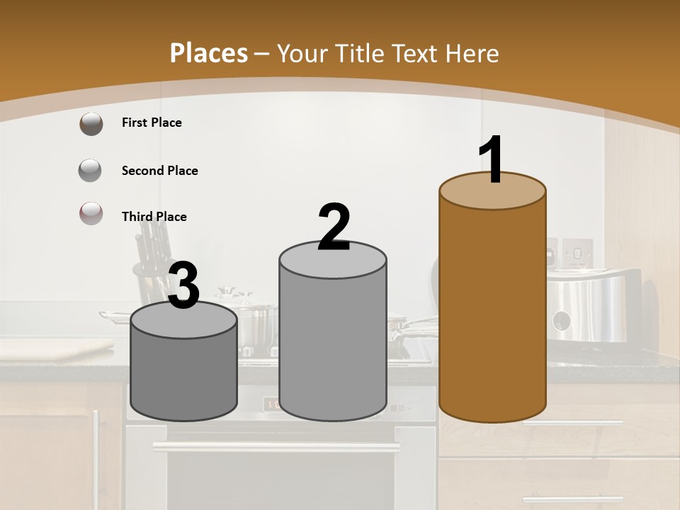 Apartment Handle Oven PowerPoint Template
