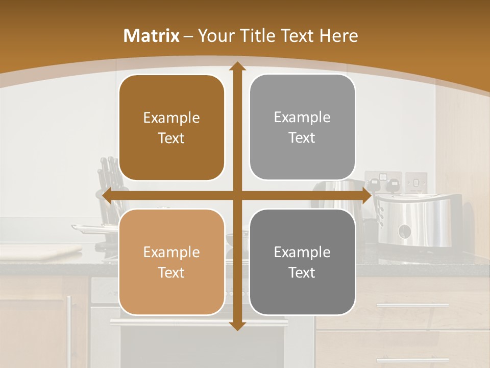 Apartment Handle Oven PowerPoint Template