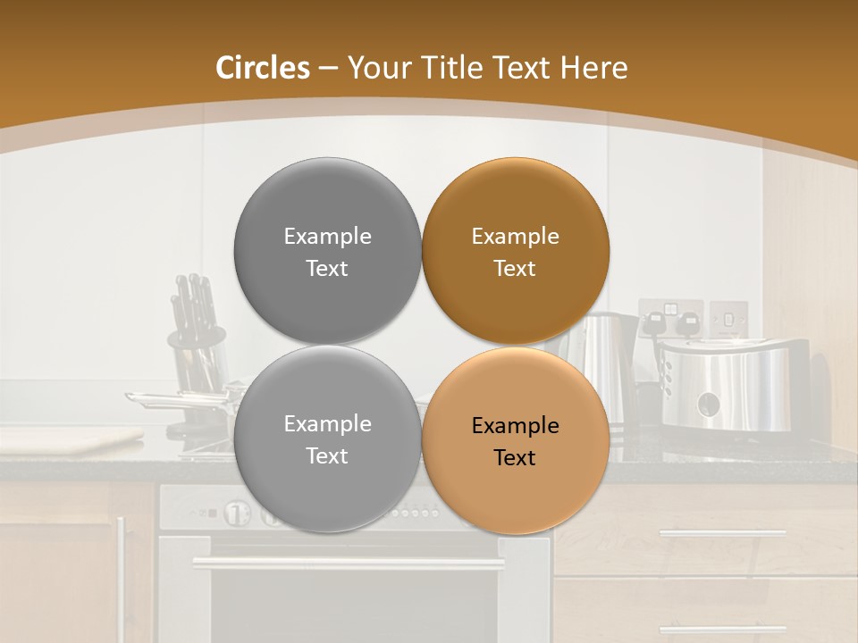 Apartment Handle Oven PowerPoint Template