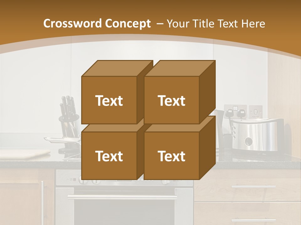 Apartment Handle Oven PowerPoint Template