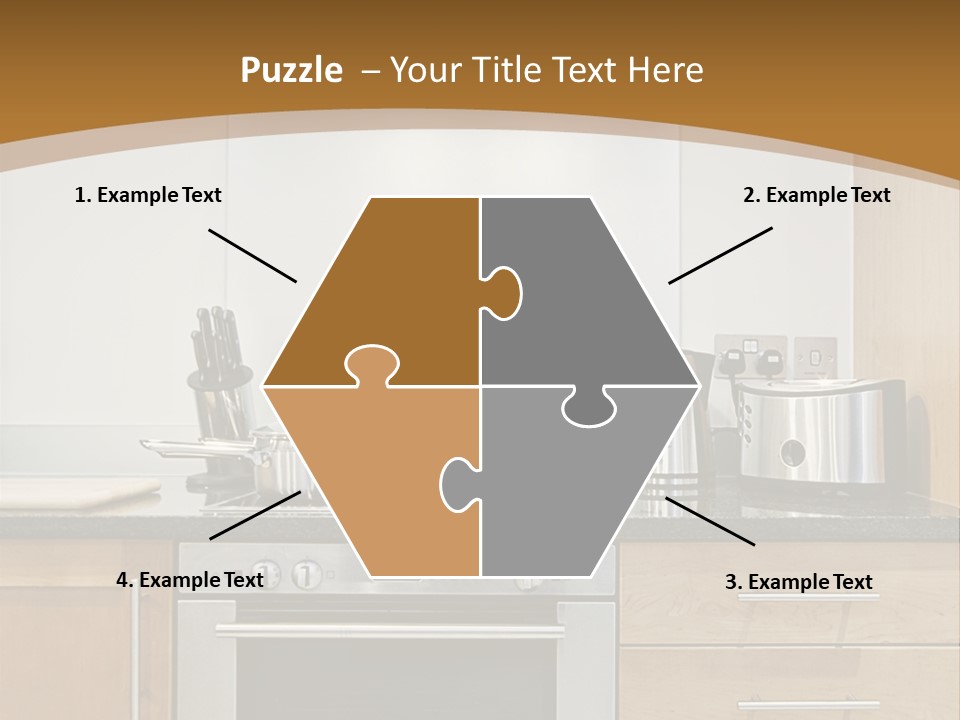 Apartment Handle Oven PowerPoint Template