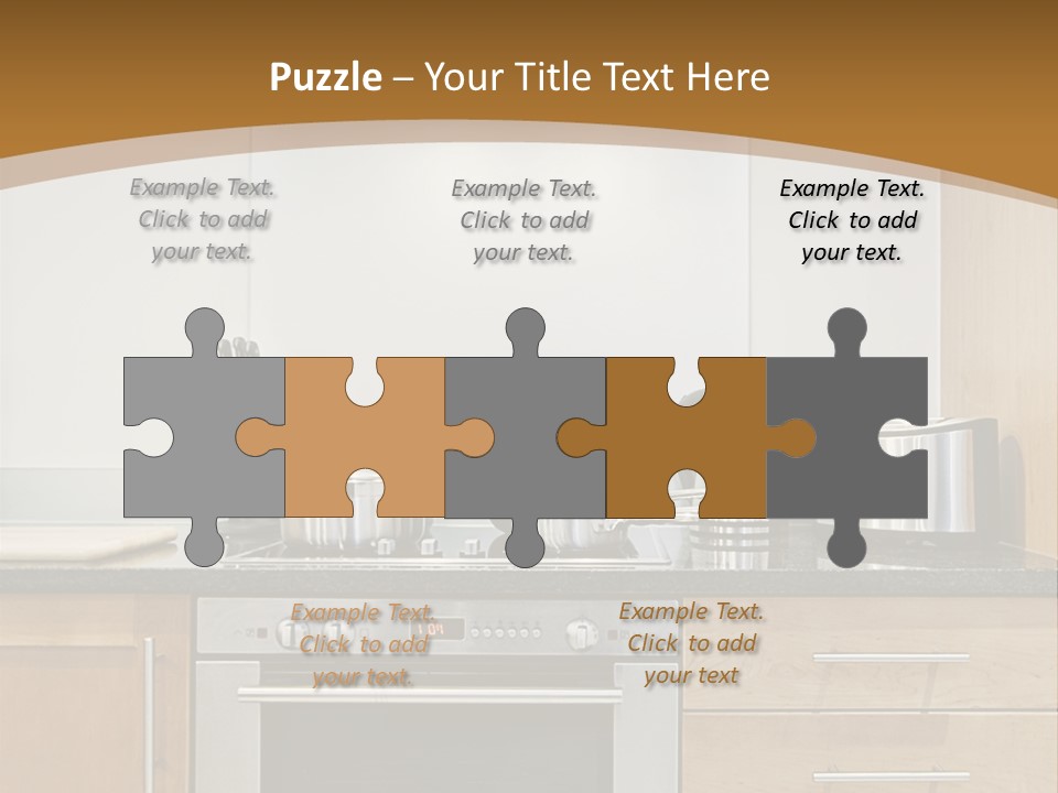 Apartment Handle Oven PowerPoint Template