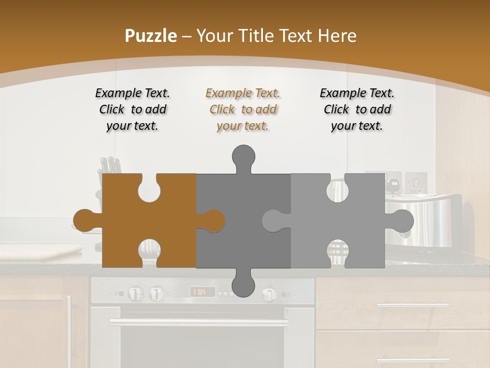 Apartment Handle Oven PowerPoint Template