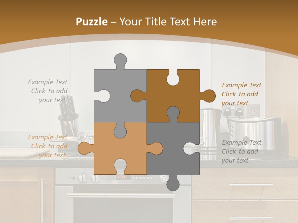 Apartment Handle Oven PowerPoint Template