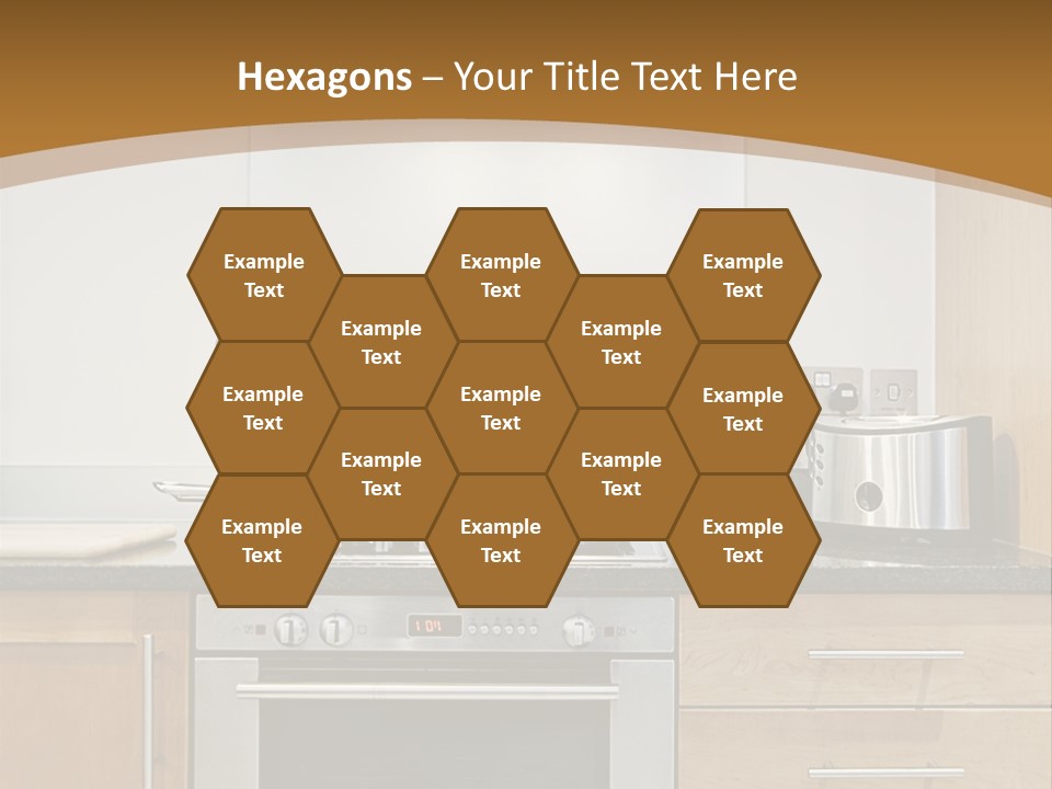 Apartment Handle Oven PowerPoint Template