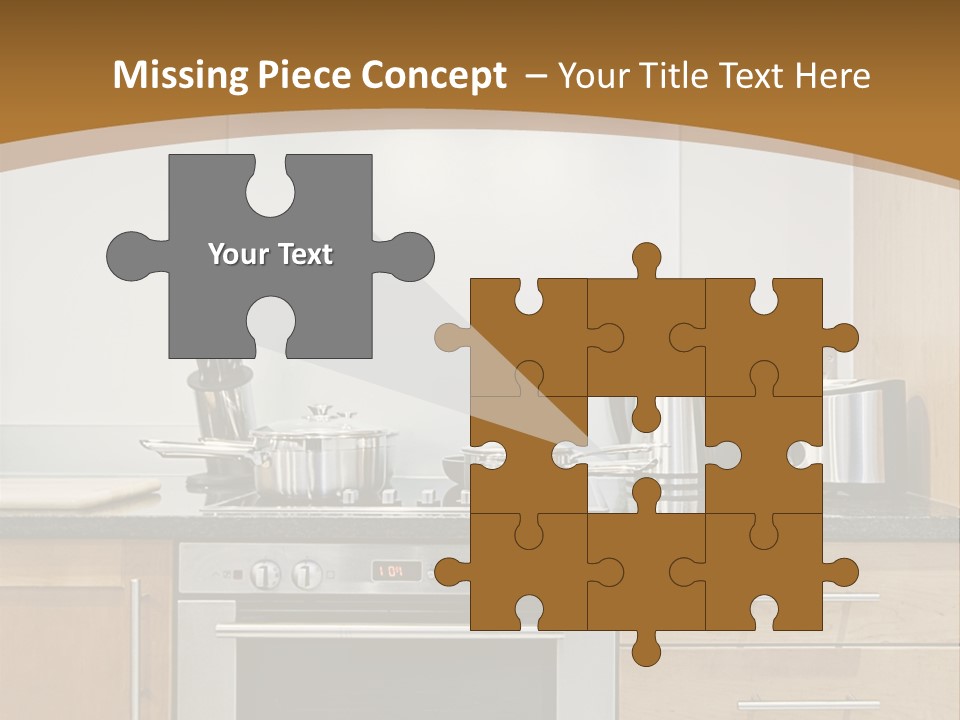 Apartment Handle Oven PowerPoint Template