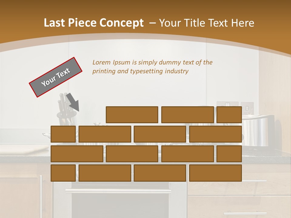 Apartment Handle Oven PowerPoint Template
