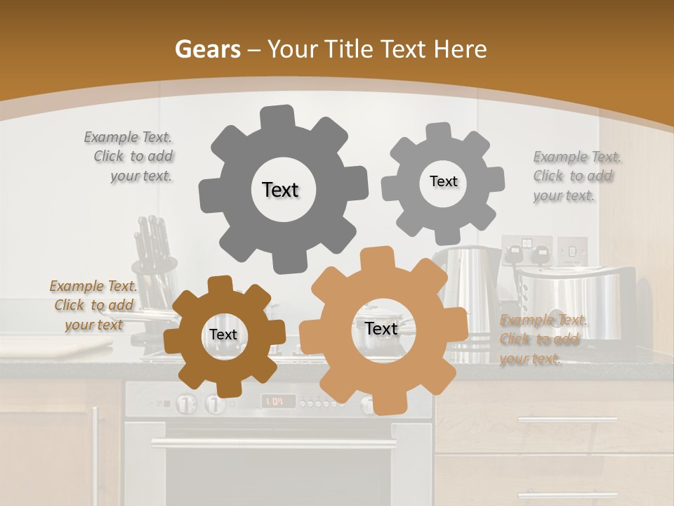 Apartment Handle Oven PowerPoint Template