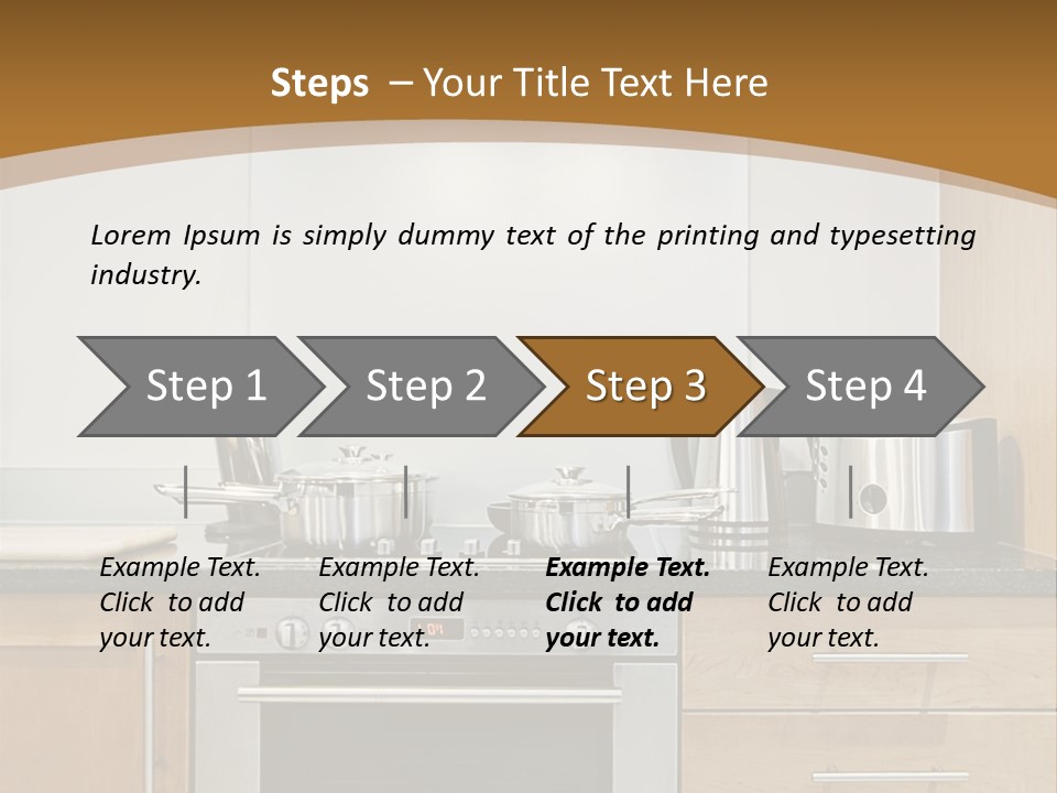 Apartment Handle Oven PowerPoint Template