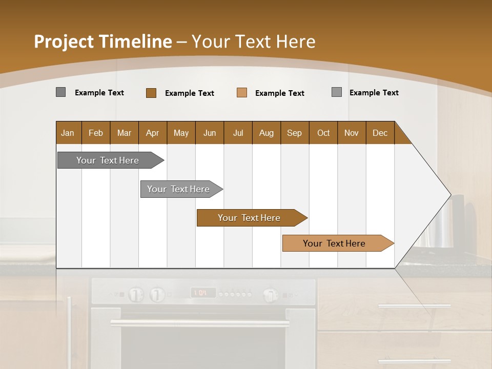 Apartment Handle Oven PowerPoint Template