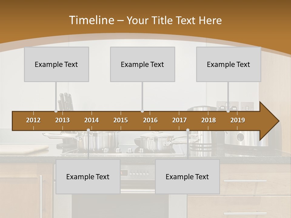 Apartment Handle Oven PowerPoint Template