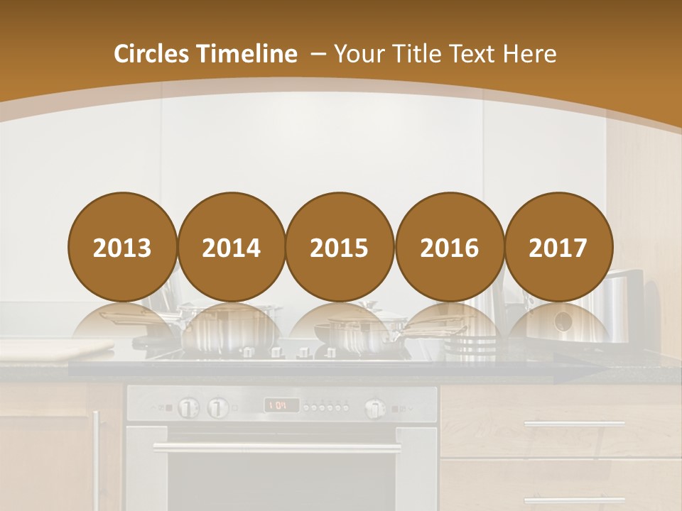 Apartment Handle Oven PowerPoint Template