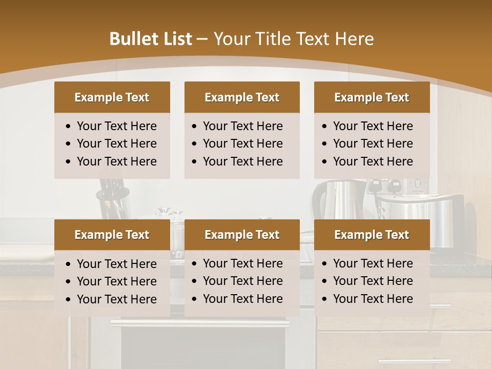 Apartment Handle Oven PowerPoint Template