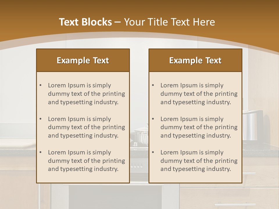 Apartment Handle Oven PowerPoint Template