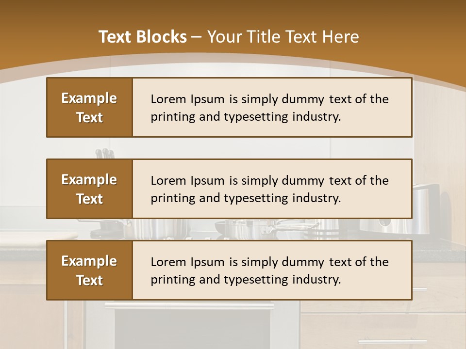 Apartment Handle Oven PowerPoint Template