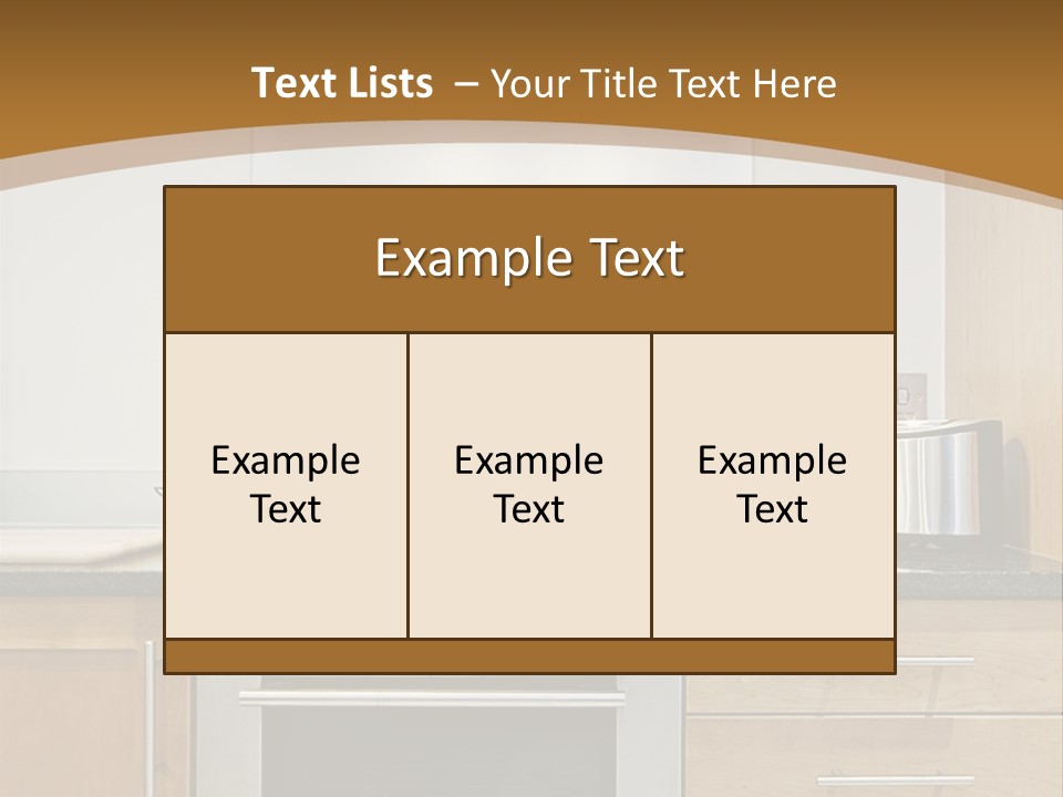 Apartment Handle Oven PowerPoint Template