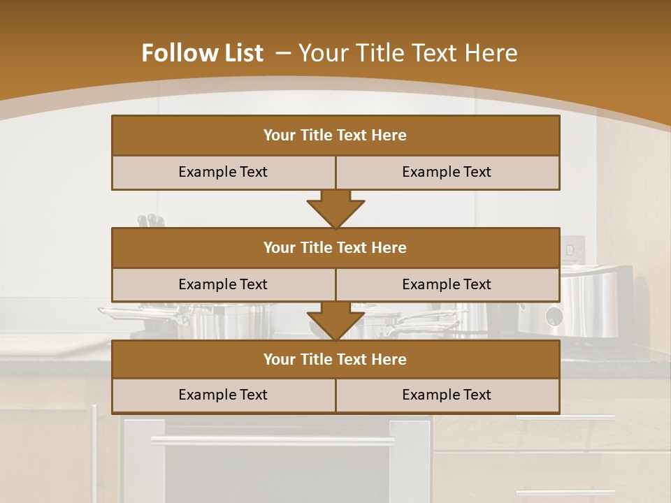 Apartment Handle Oven PowerPoint Template