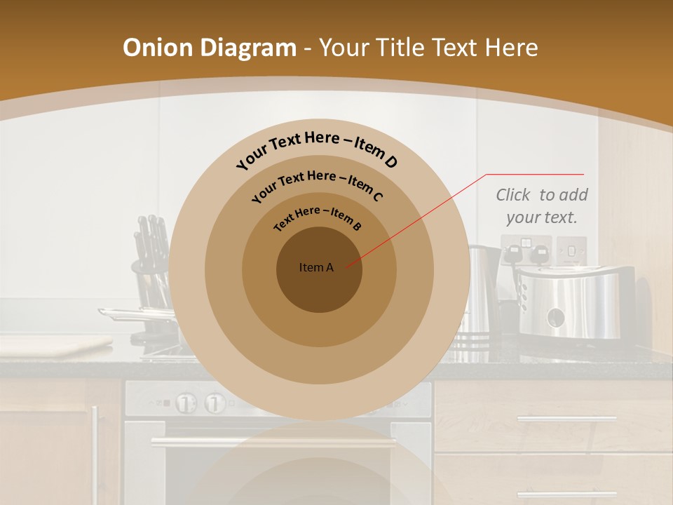 Apartment Handle Oven PowerPoint Template