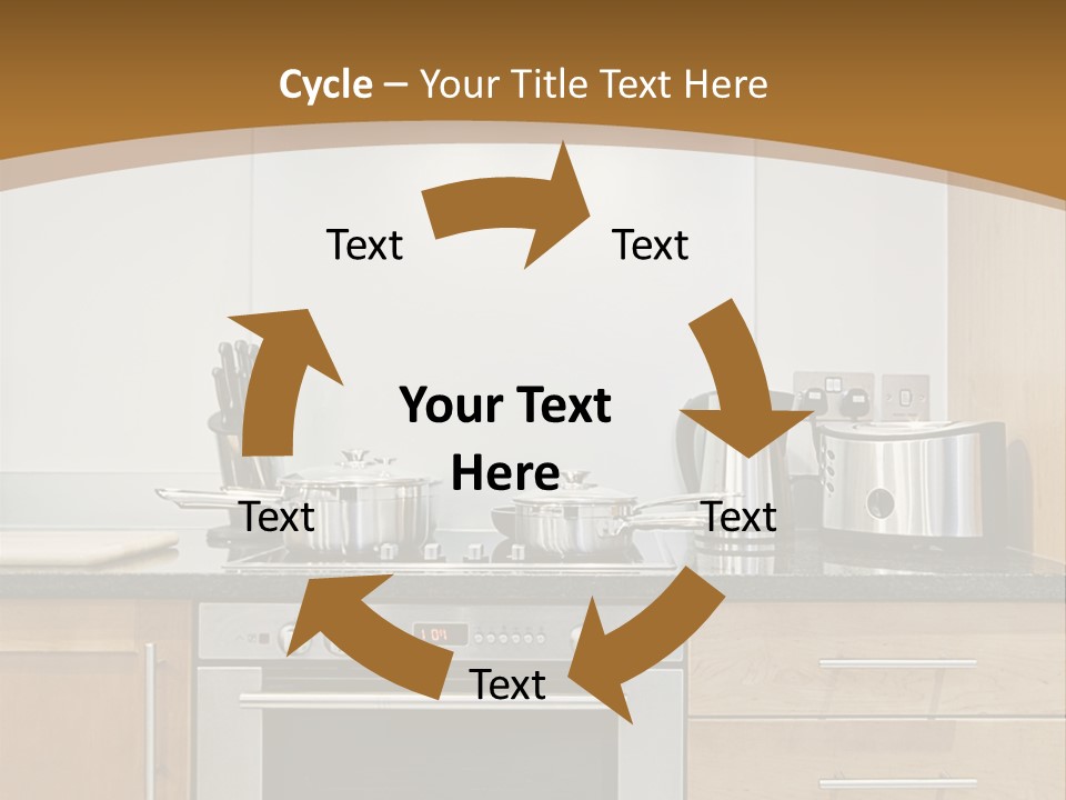 Apartment Handle Oven PowerPoint Template