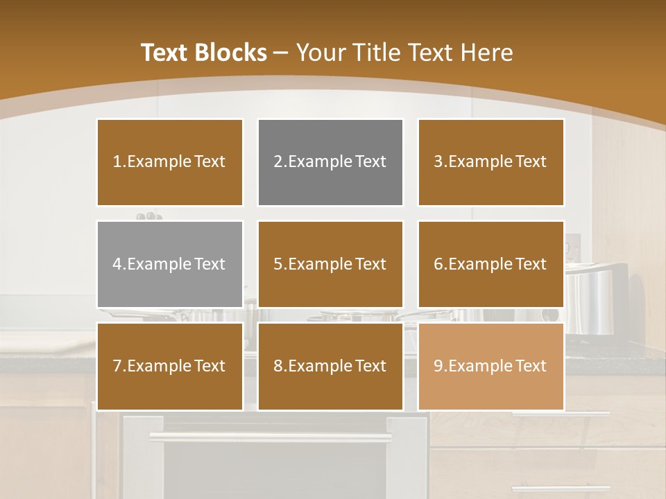 Apartment Handle Oven PowerPoint Template