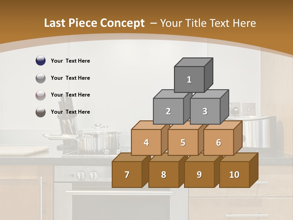 Apartment Handle Oven PowerPoint Template