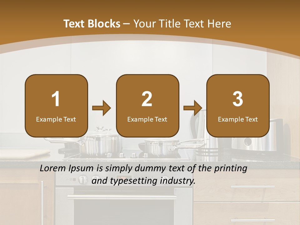 Apartment Handle Oven PowerPoint Template
