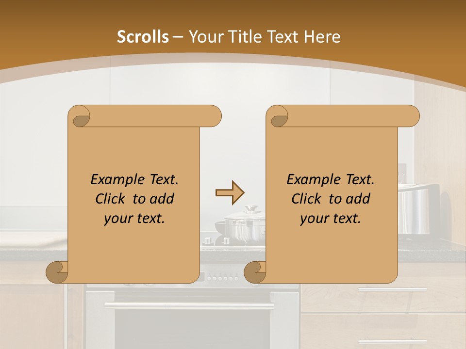 Apartment Handle Oven PowerPoint Template